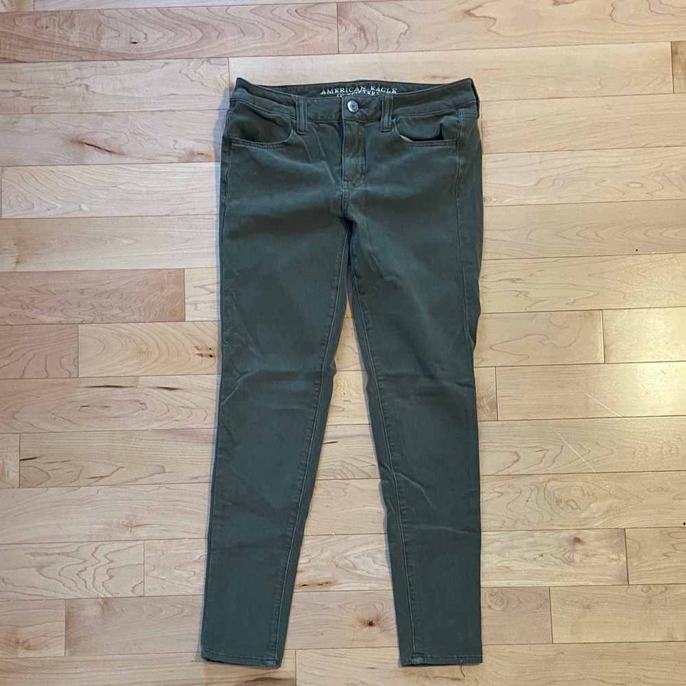 American Eagle Outfitters Women's Green Jeggings